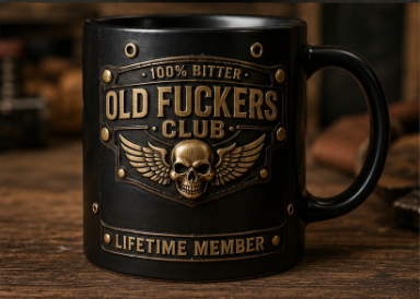 Old Fuckers Club lifetime member mug
